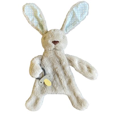 eskids-bunny-comforter-dummy-holder-blue-beige-the little haven