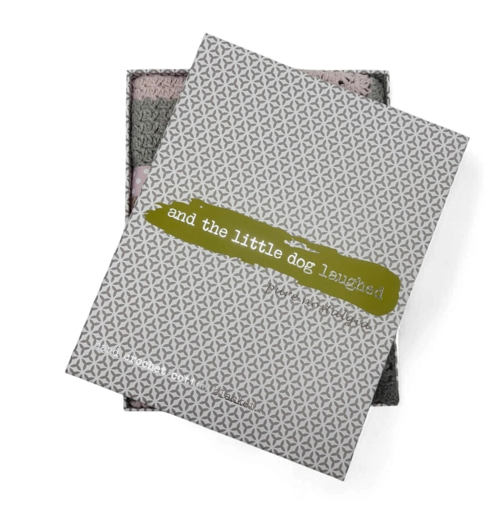 And The Little Dog Laughed - Dusty Pink Hand Crochet Blanket-the little haven
