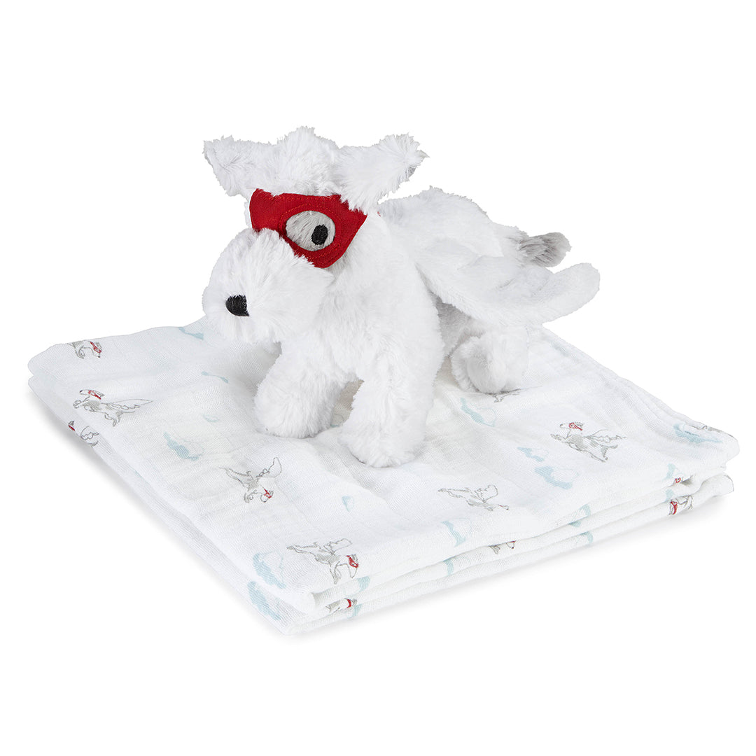Swaddle Cuddly Companion Liam the Brave Flying Dog the little haven