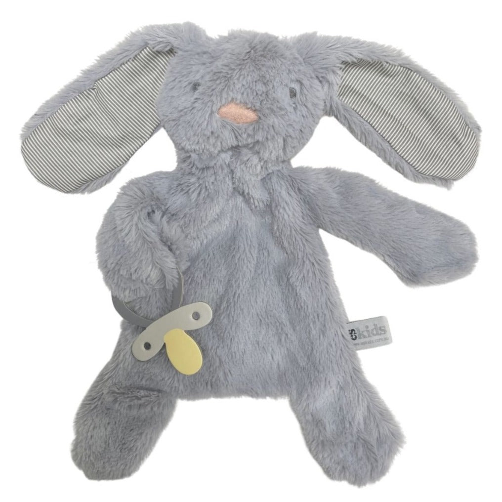 eskids-bunny-comforter-dummy-holder-storm-stripe-the little haven