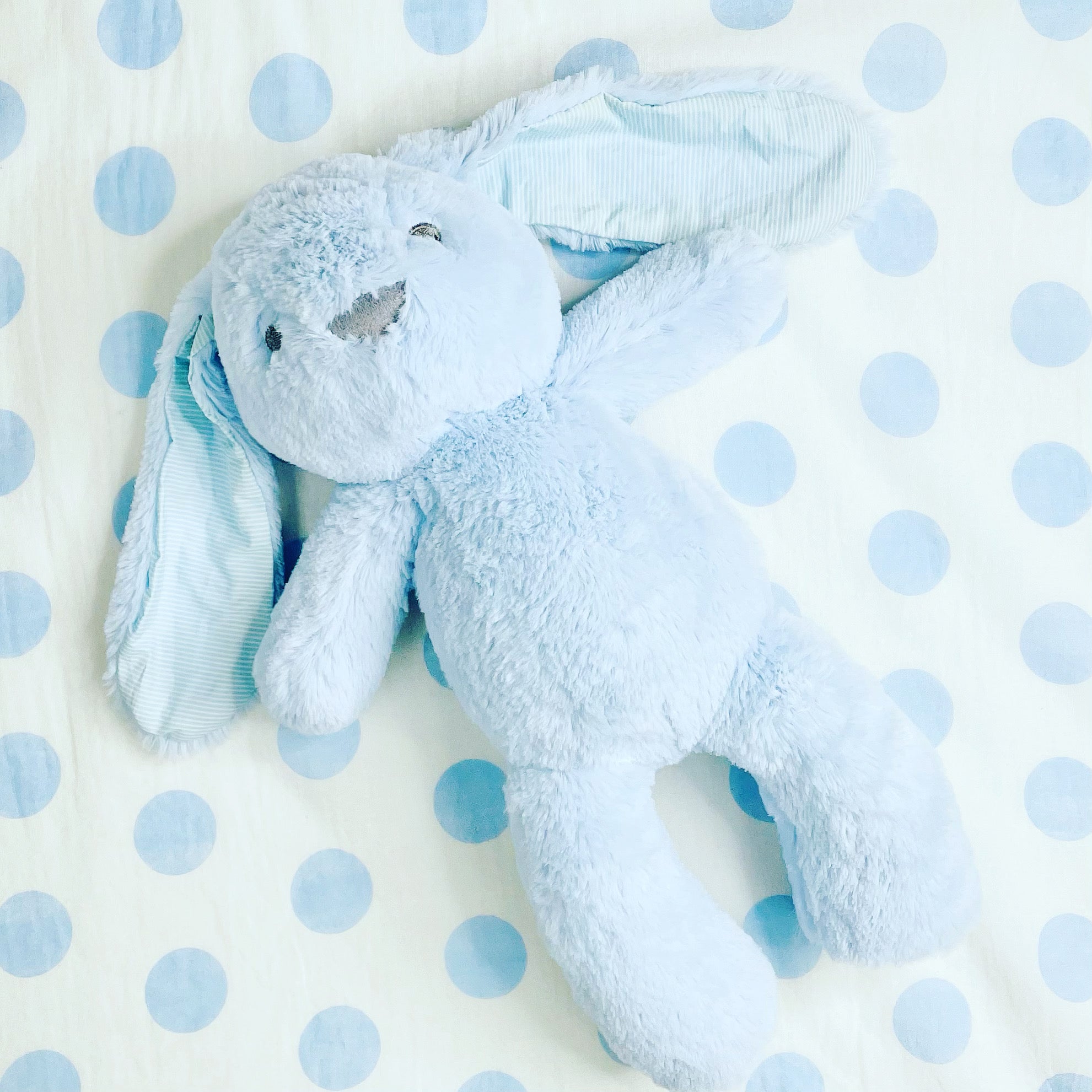 Bunny Teddy - Light Blue 25cm sitting – the little haven