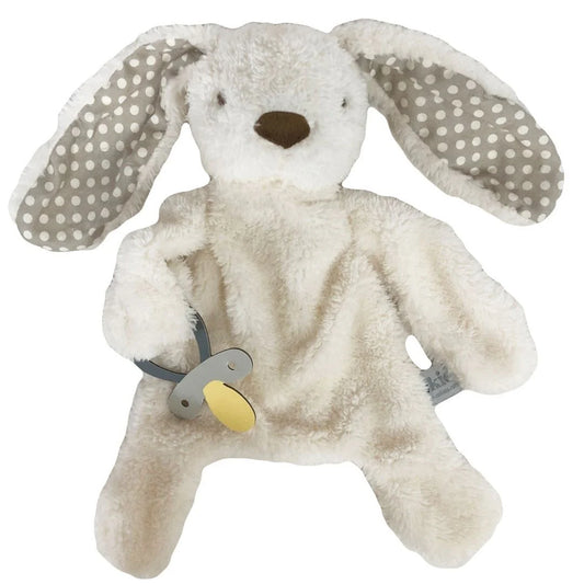 eskids-bunny-comforter-dummy-holder-cream-grey-the little haven