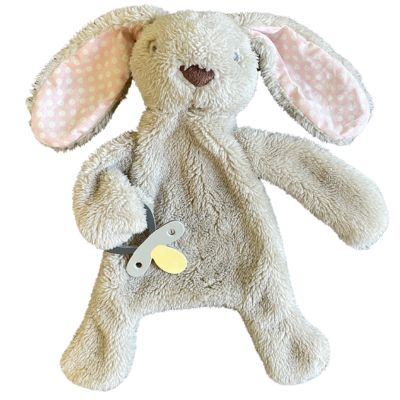 eskids-bunny-comforter-dummy-holder-pink-beige-the little haven