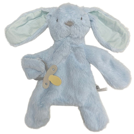 eskids-bunny-comforter-dummy-holder-blue-stripe-the little haven