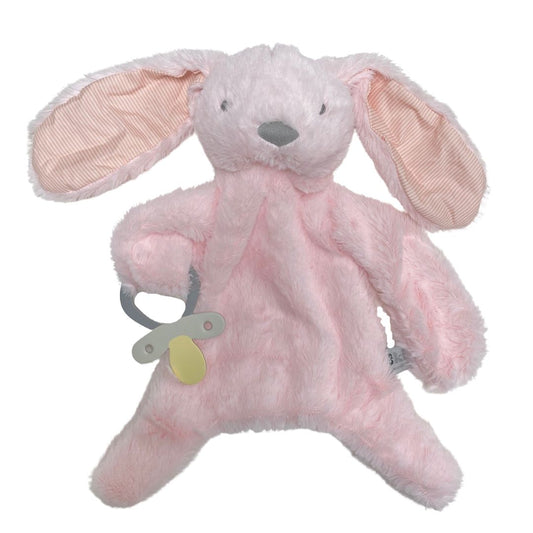 eskids-bunny-comforter-dummy-holder-pink-stripe-the little haven