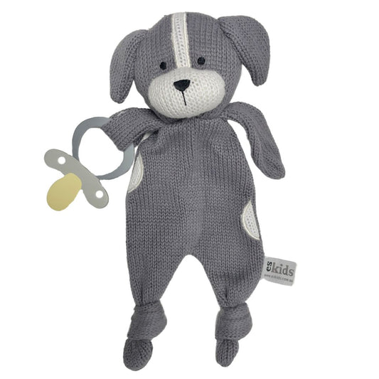 eskids-knitted-eco-dog-baby-comforter-with-dummy-holder-the-little-haven