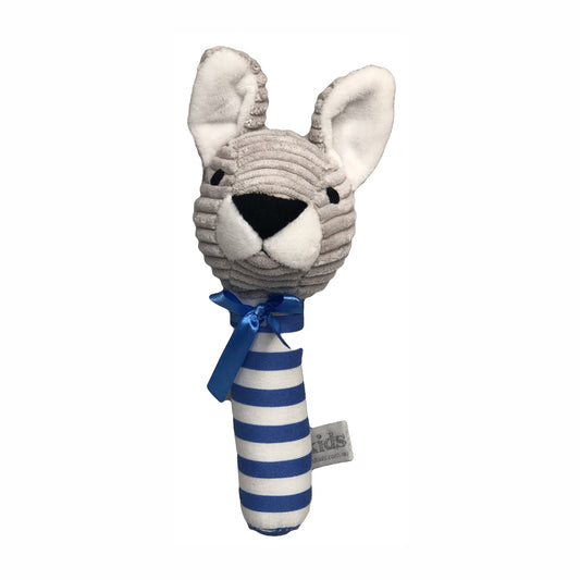es-kids-kangaroo-stick-rattle-blue-the little haven