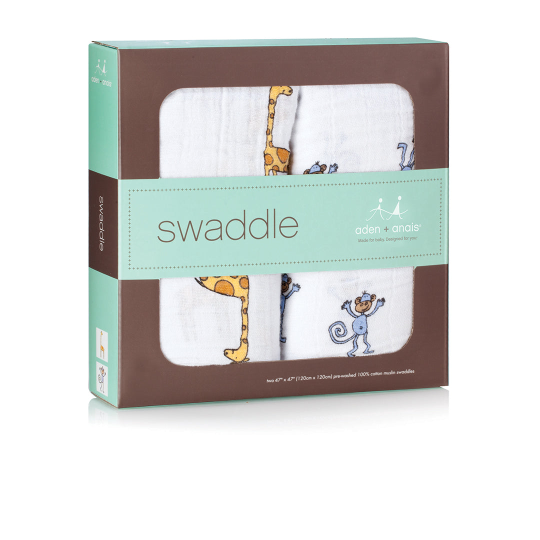 Jungle Jam - Classic Swaddle Pack of 2-the little haven
