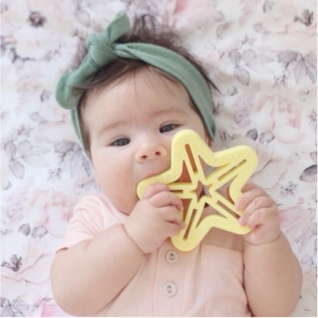 Shooting Star Silicone Teether-the little haven