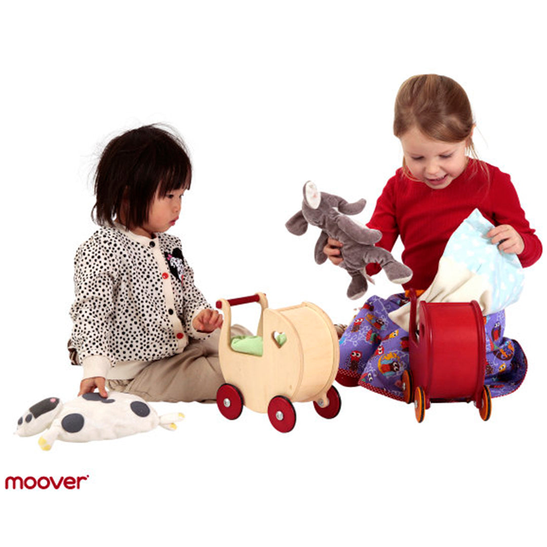 Moover Mini Dolls Pram - Red-the little haven