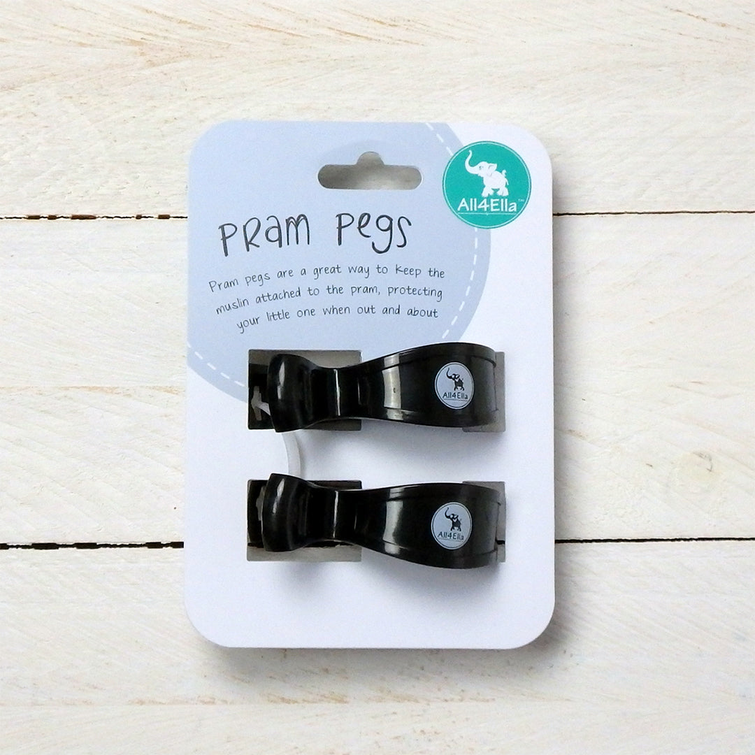 Pram Pegs - Black – 2 Pack-the little haven