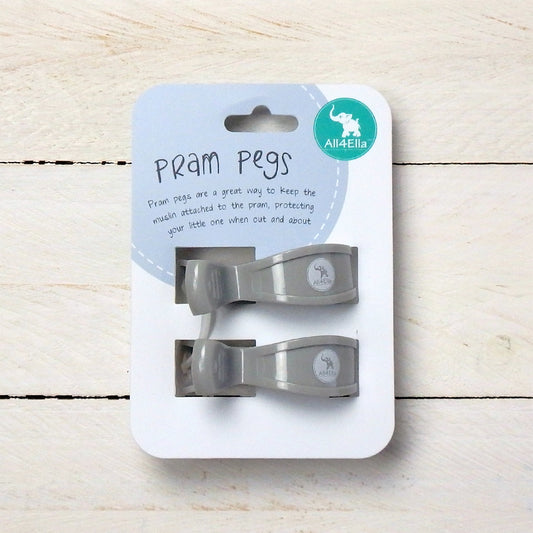 Pram Pegs - Grey – 2 Pack-the little haven