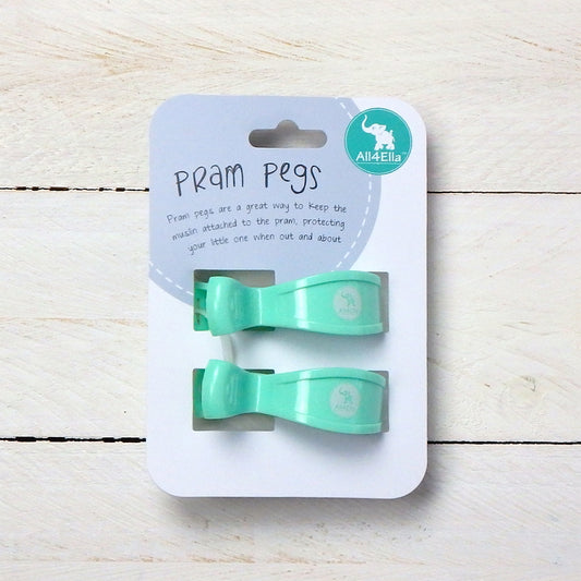 Pram Pegs - Pastel Blue – 2 Pack-the little haven