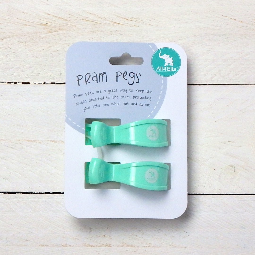 Pram Pegs - Pastel Blue – 2 Pack-the little haven