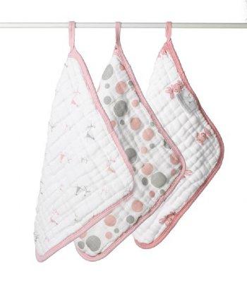 Washcloth Pack of 2 - Pink-the little haven
